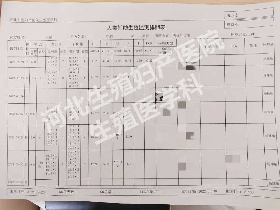 试管婴儿周期监卵表，你看懂了吗？